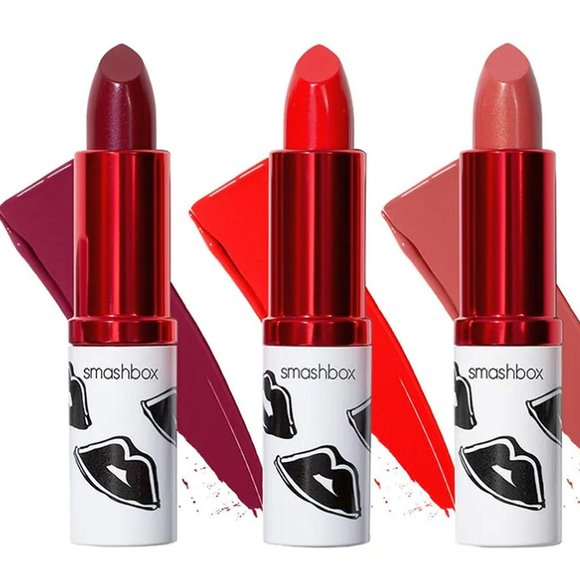 SMASHBOX Black Cherry, Easy, Get Fired Be Legendary Lipstick Limited Edition Set - Picture 2 of 3